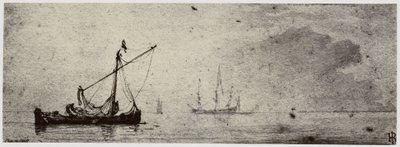 Van der Velde, A Barge by Philip Henry Delamotte