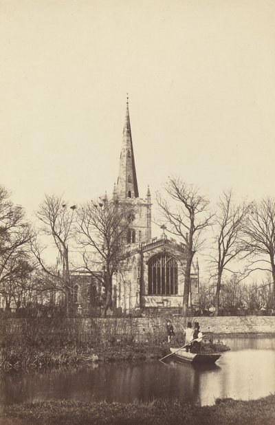 Church from a River Bank by Philip Henry Dellamotte