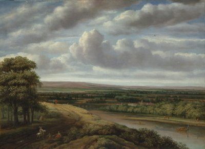 An Extensive Wooded Landscape by Philip Koninck