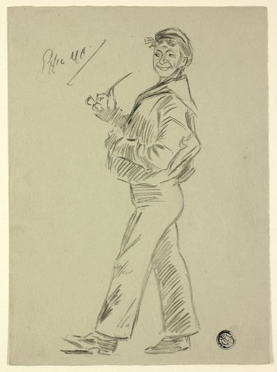 British Seaman on Shoreleave by Philip William May
