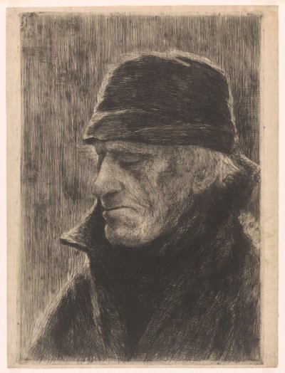 Head of an Old Fisherman by Philip Zilcken