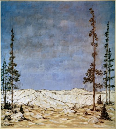 Mountain Landscape (Winter Landscape) by Philipp Bauknecht