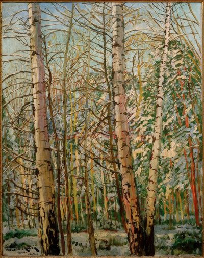 Birches in Snow by Philipp Franck