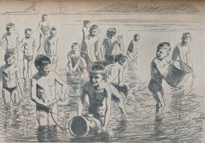 Boys Bathing, c1911 by Philipp Franck