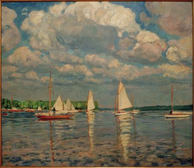 Sailboats on the Wannsee by Philipp Franck