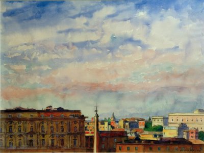 Clouds over Rome by Philipp Franck