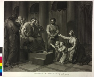Vespasian and Julius Sabinus by Philipp Friedrich Hetsch