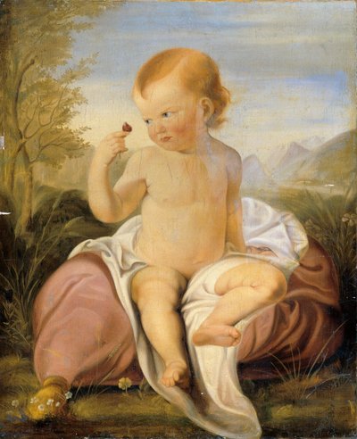Child with Sweet Pea Blossom by Philipp Otto Runge