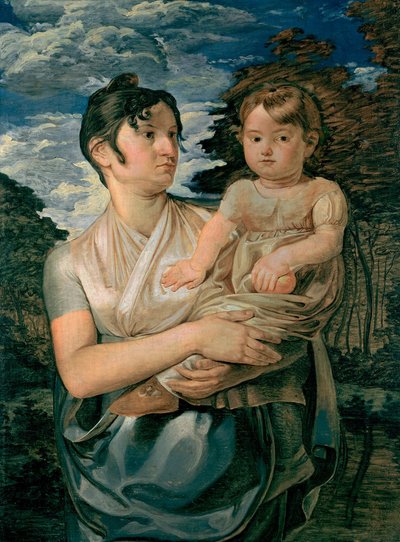 Pauline Runge with her two-year-old son, 1807 by Philipp Otto Runge