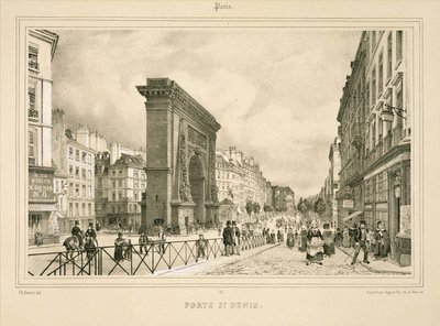 Porte St Denis by Philippe (after) Benoist