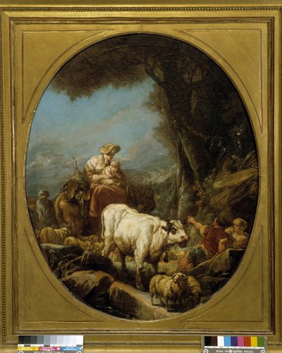 Sheepfold by Philippe Jacques de Loutherbourg