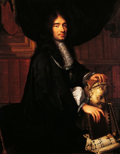 Portrait of Charles Perrault by Philippe Lallemand