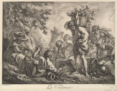 The Grape Harvest by Philippe Louis Parizeau