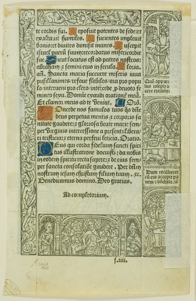 Death of Virgin, from Book of Hours by Philippe Pigouchet