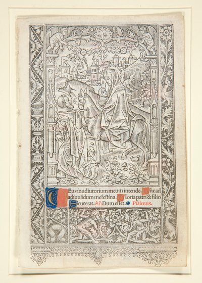 The Flight into Egypt by Philippe Pigouchet