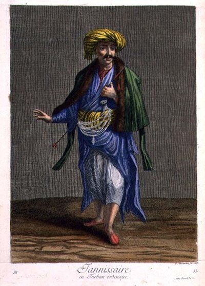 Janissary, in an Ordinary Turban by Philippe Simonneau