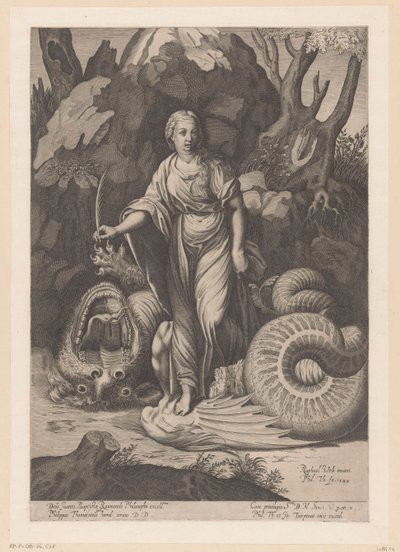 Saint Margaret of Antioch by Philippe Thomassin