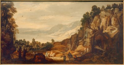 Mountain Landscape with Riders by Philippe de Momper