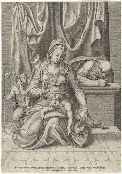 Holy Family with John the Baptist by Philippe de Soye