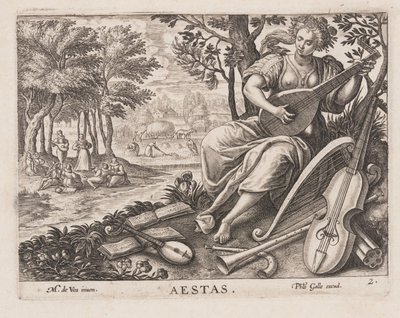 Aestas, from Four Seasons by Philips Galle