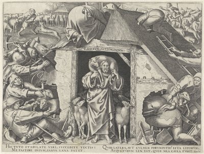 Parable of Christ as the Good Shepherd by Philips Galle