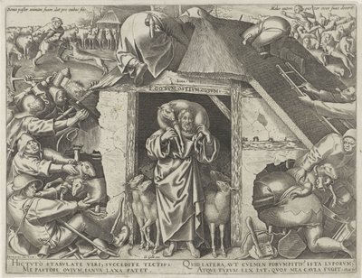 Parable of Christ as the Good Shepherd by Philips Galle