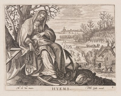 Hyems, from Four Seasons by Philips Galle