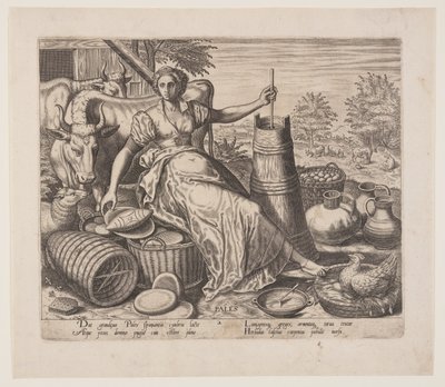 Pales, from The Occupations by Philips Galle