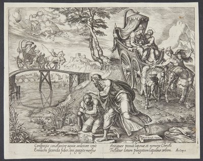 St. Philip Baptizing the Eunuch by Philips Galle