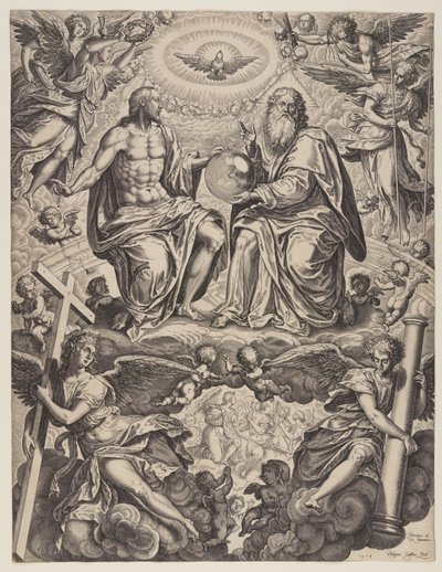 The Trinity by Philips Galle