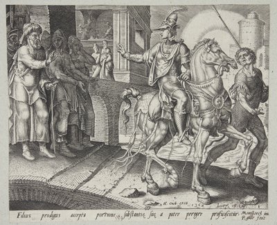 The Prodigal Son Leaving His Father