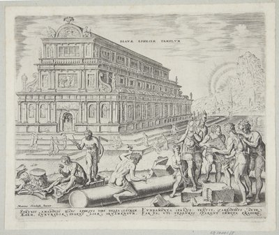 The Temple of Diana in Ephesus by Philips Galle