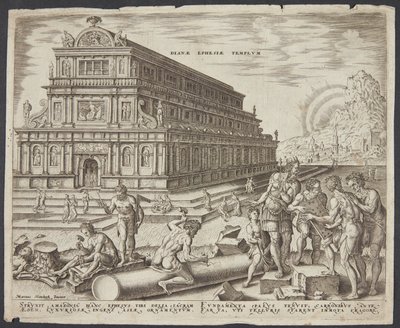 The Temple of Diana in Ephesus by Philips Galle
