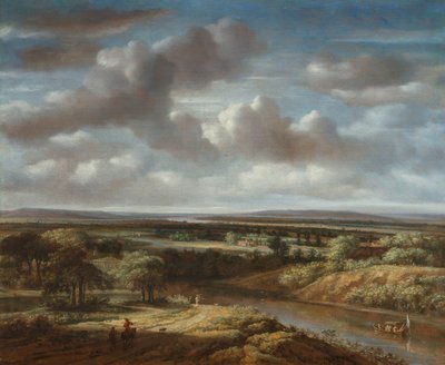 River Landscape by Philips Koninck