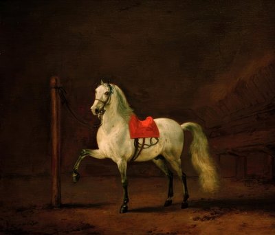 A White Horse in the Stable by Philips Wouwerman