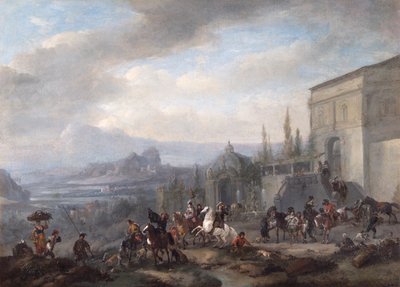 The Departure of a Hawking Party by Philips Wouwerman