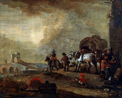 Travellers on the Way by Philips Wouwerman