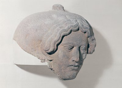 Head of a Woman, Fragment of a Sarcophagus by Phoenician