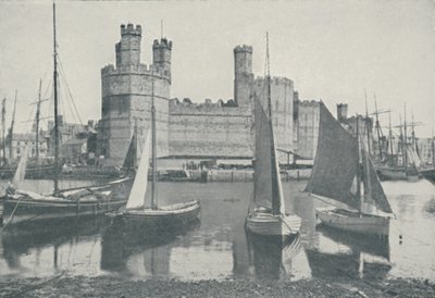Carnarvon Castle, 1910 by Photochrom Co Ltd of London