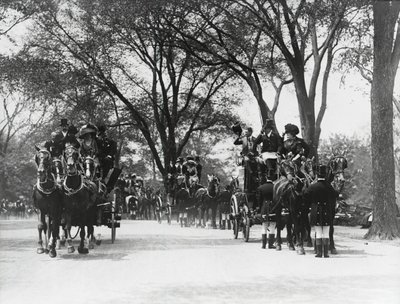 Coaching, Central Park by Photographer American