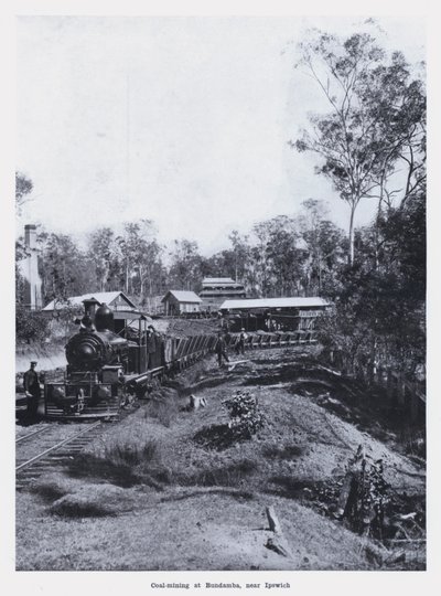 Coal-mining at Bundamba, near Ipswich by Photographer Australian