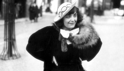 French Singer Edith Piaf in Montmartre by Photographer French