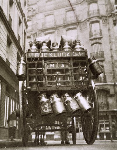 Milk cariole in Clichy by Photographer French