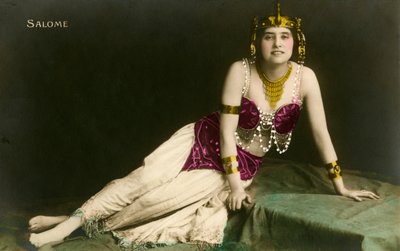 Salome Posed Seductively in a Revealing Costume by Photographer French