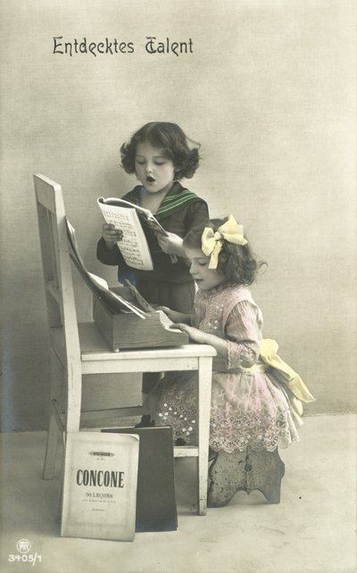 Children singing by Photographer German