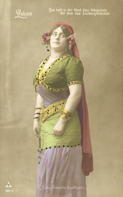 Hedwig Franzillo Kauffman as Lakme by Photographer German