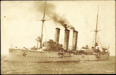 Photo Warships Germany, S. M. S. Berlin by Photographer German