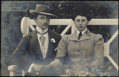 Prince and Princess August Wilhelm of Prussia by Photographer German