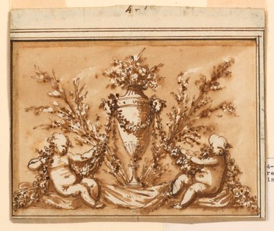 Design for an Overdoor by Piat Joseph Sauvage