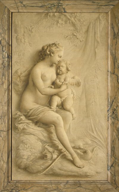 Venus and Cupid by Piat Joseph Sauvage